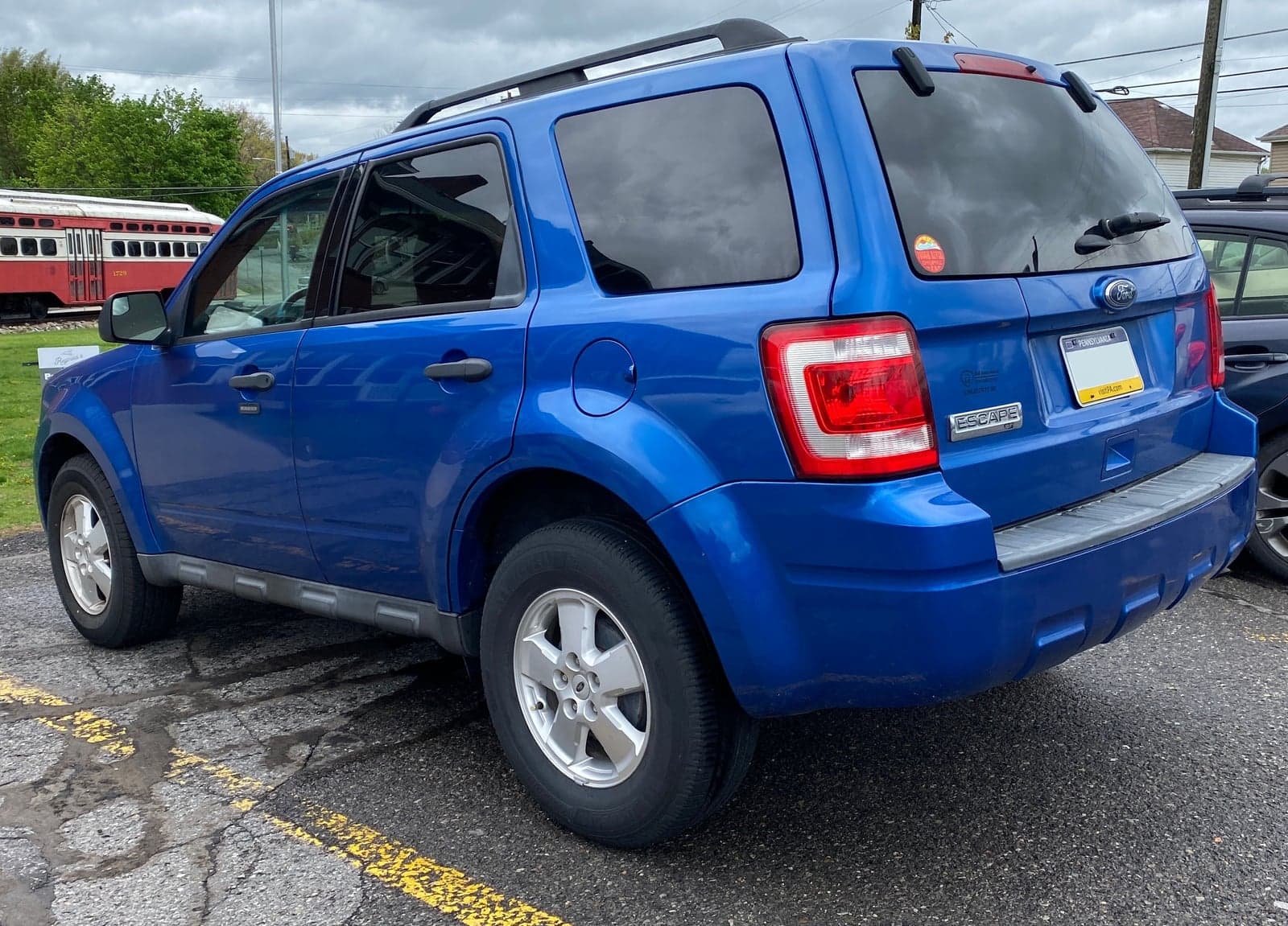 Tata Nexon EV rear three-quarter view